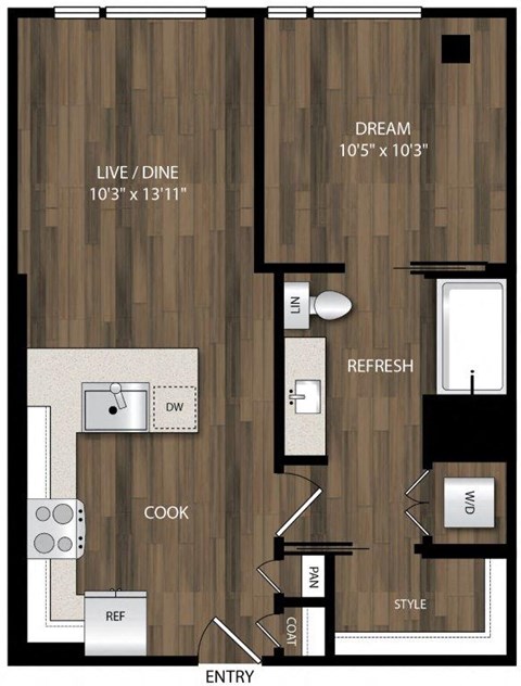 Portland Astoria Apartments in Portland, Oregon A4.1 Floor Plan